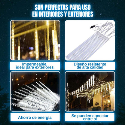 LUCES LED DECORATIVAS FORMA DE LLUVIA 2.8m