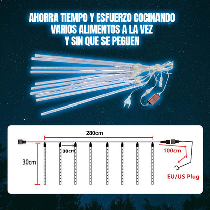 LUCES LED DECORATIVAS FORMA DE LLUVIA 2.8m